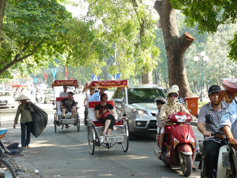 Découverte de Hanoi en cyclo pousse